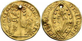 ITALY. Venezia (Venice). Alvise IV Giovanni Mocenigo, 1763-1779. Zecchino (Gold, 21 mm, 2.61 g, 12 h), a contemporaty Levantine imitation. ALOY•MOCEN ...