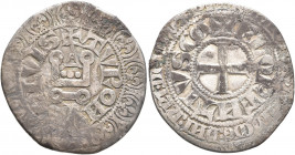 LOW COUNTRIES. Holland. Floris V, 1256-1296. Gros tournois (Silver, 24 mm, 3.31 g, 1 h), Dordrecht. TVRONVS CIVIS Castle. Rev. FLORENTIVS CO Cross. va...
