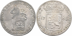 LOW COUNTRIES. Republiek der Zeven Verenigde Nederlanden (Dutch Republic). 1581-1795. Zilveren Dukaat 1768 (Silver, 40 mm, 27.83 g, 12 h), Zeeland (To...