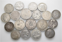 A lot containing 19 silver coins. All: World. Fine to very fine. LOT SOLD AS IS, NO RETURNS. 19 coins in lot.


From the collection of a Swiss scho...