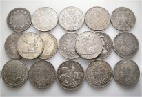 A lot containing 17 silver coins. All: World. About very fine to good very fine. LOT SOLD AS IS, NO RETURNS. 17 coins in lot.


From the collection...