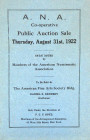 Scarce ANA Sale Written by F.C.C. Boyd