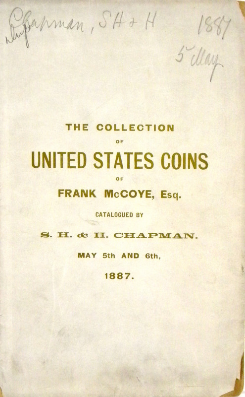 Chapman, S.H. & H. CATALOGUE OF THE COMPLETE COLLECTION OF THE SILVER AND COPPER...