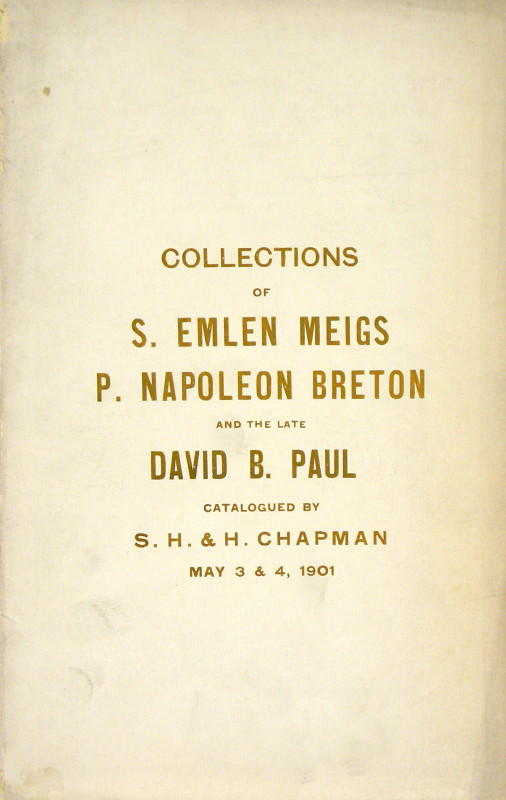 Chapman, S.H. & H. CATALOGUE OF THE FINE COLLECTIONS OF COINS AND MEDALS OF S. E...