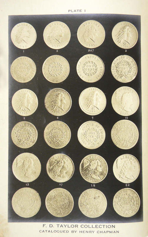 Chapman, Henry. CATALOGUE OF THE COLLECTION OF UNITED STATES CENTS IN SUPERB STA...