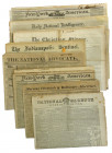 Fourteen 19th-century U.S. Newspapers with Content on Counterfeiting