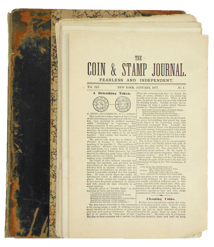 Winner, W.E., and Joseph J. Casey [publishers]. COIN & STAMP JOURNAL, IN THE INT...