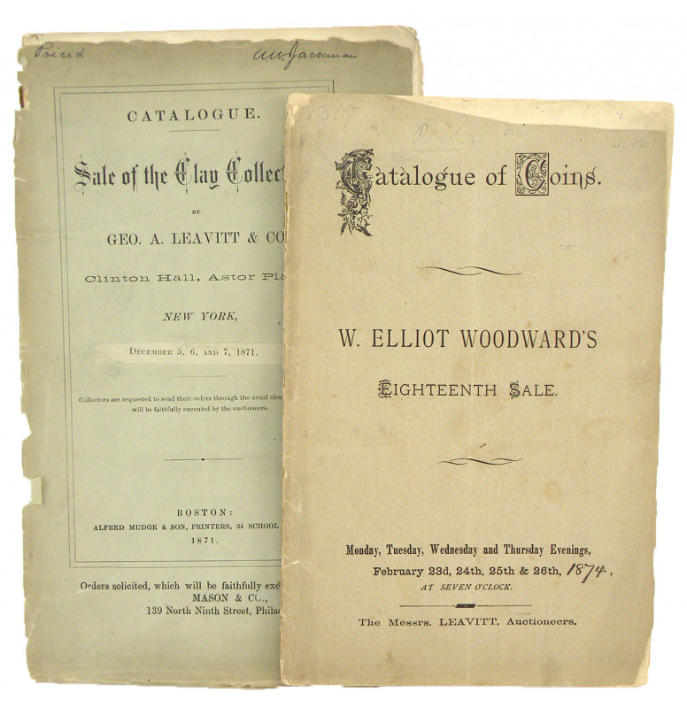 Woodward, W. Elliot [catalogued by William H. Strobridge]. CATALOGUE OF A VALUAB...