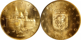 CZECHOSLOVAKIA. Gold Medallic 10 Ducats, ND (1974). Kremnica Mint. NGC MS-65.
Fr-Unlisted; KMX-Unlisted; Novotny-Unlisted. By: Zdeněk Kolářsk&yacute;...
