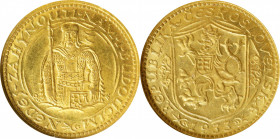 CZECHOSLOVAKIA. Ducat, 1933. Kreminca Mint. NGC MS-65.
Fr-2; KM-8; Novotny-16. A splendid little Gem, this pretty Ducat displays all the luster and s...