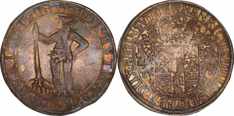 GERMANY. Brunswick-Luneburg: Wolfenbuttel. Taler, 1613. Zellerfeld Mint; mm: cro...