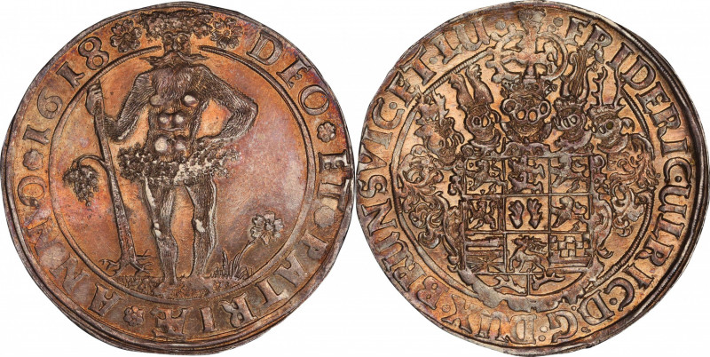 GERMANY. Brunswick-Luneburg: Brunswick. Taler, 1618. Zellerfeld or Goslar Mint; ...