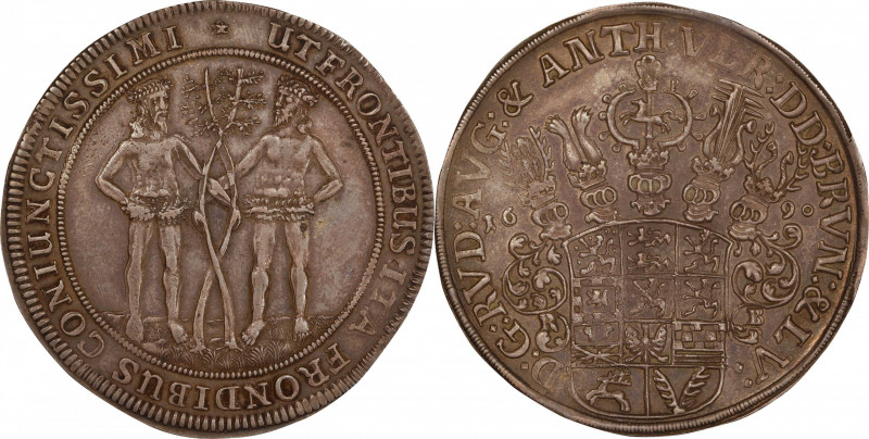 GERMANY. Brunswick-Luneburg: Brunswick. Taler, 1690-RB. Zellerfeld Mint. Rudolph...