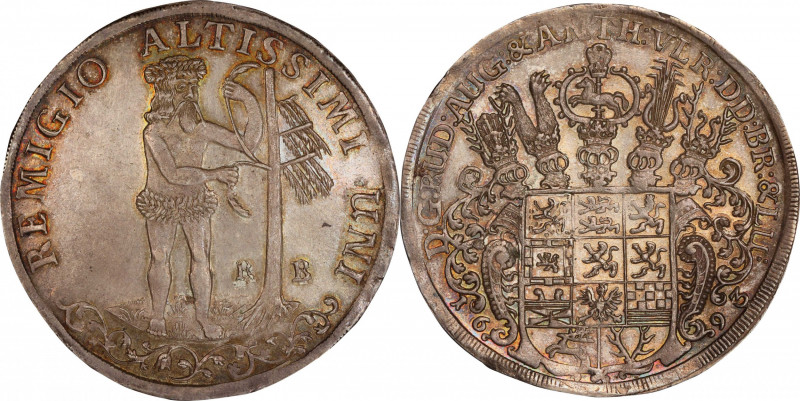 GERMANY. Brunswick-Luneburg: Brunswick. Taler, 1693-RB. Zellerfeld Mint. Rudolph...