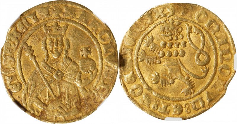 BOHEMIA. Goldgulden, ND (1346-78). Kuttenberg Mint. Charles I (Holy Roman Empero...