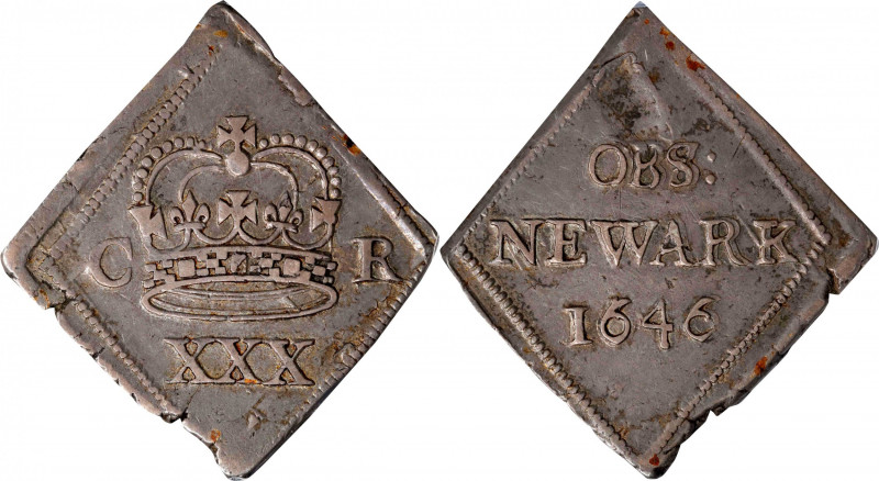 GREAT BRITAIN. Newark (Besieged). 1/2 Crown, 1646. Charles I. PCGS EF-45.
S-314...