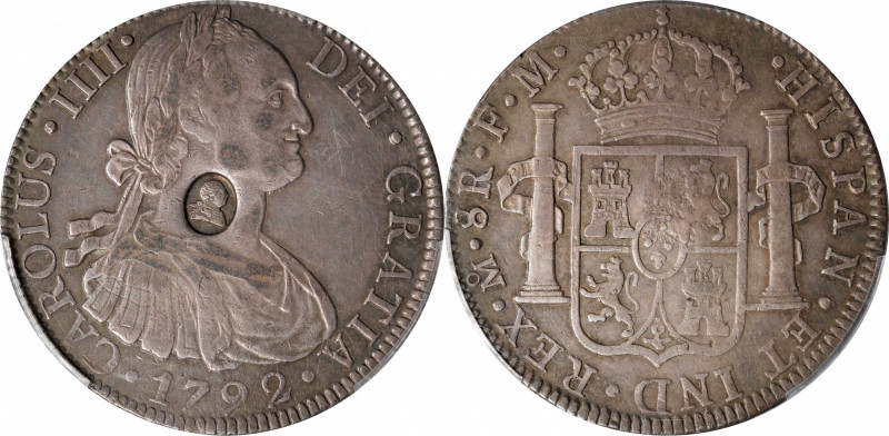 GREAT BRITAIN. Great Britain - Mexico. Dollar, ND (1797). George III. PCGS EF-45...