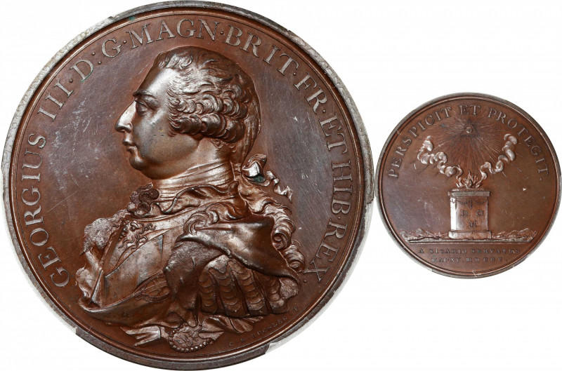 GREAT BRITAIN. George III/Failed Assassination Plot Bronze Medal, 1800. PCGS SPE...