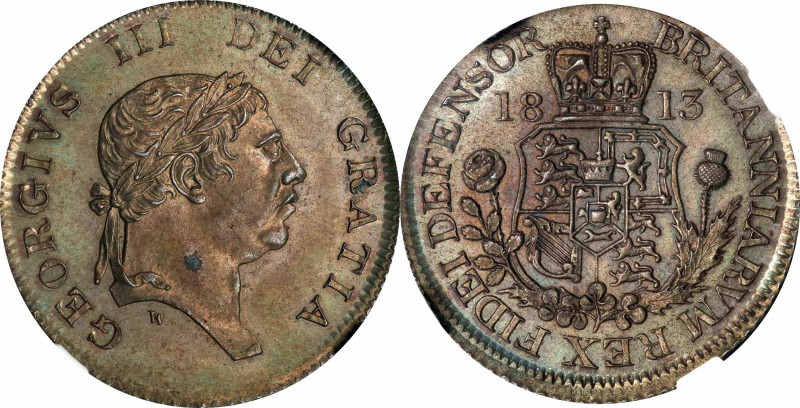 GREAT BRITAIN. Copper Guinea Pattern, 1813. London Mint. George III. NGC MS-63 B...