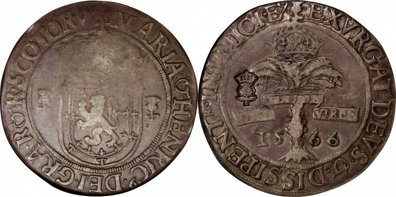 SCOTLAND. Ryal, 1566. Revaluation of 1578. Edinburgh Mint. James VI. NGC VF-25....