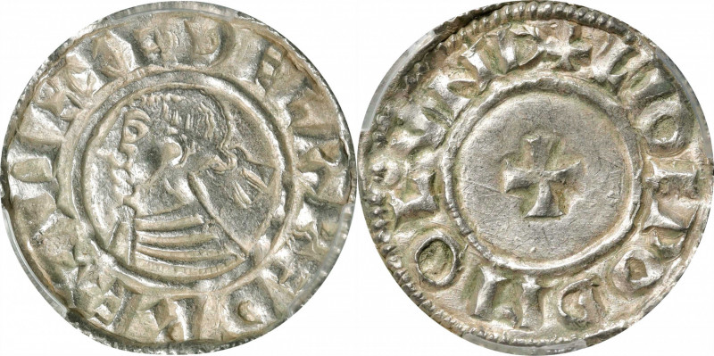 GREAT BRITAIN. Anglo-Saxon. Kings of All England. Penny, ND (978-79). London Min...