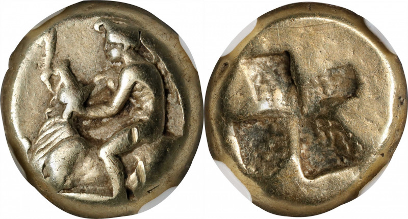 MYSIA. Kyzikos. EL Hekte (2.67 gms), ca. 450-330 B.C. NGC Ch VF, Strike: 5/5 Sur...