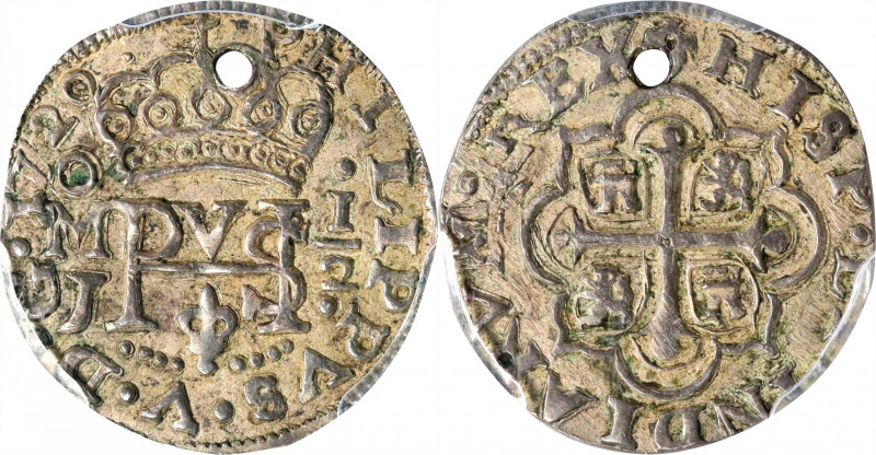 MEXICO. "Royal" Presentation Cob 1/2 Real, 1720-Mo J. Mexico City Mint, Assayer ...