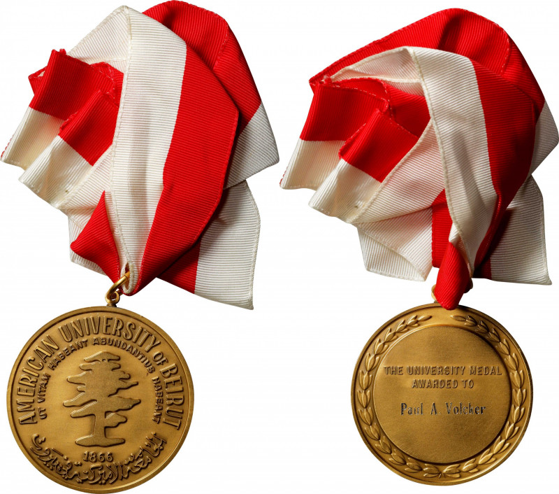 "1866" American University of Beirut Award Medal. Struck by Medallic Art Company...