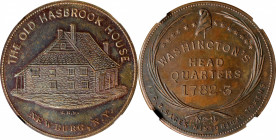"1782-3" (ca. 1858) Sage's Historical Tokens -- No. 8, The Old Hasbrook House, Newburg, N.Y. Original. Bowers-8, Musante GW-274, Baker-Unlisted. Die S...
