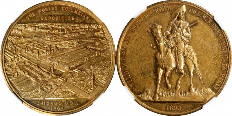 1893 World's Columbian Exposition. Wild West at World's Fair Medal. Unlisted SCD...