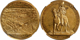 1893 World's Columbian Exposition. Wild West at World's Fair Medal. Unlisted SCD-24. Brass. MS-61 (NGC).
38 mm.