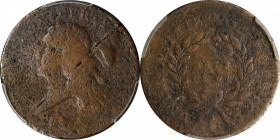 1793 Liberty Cap Half Cent. Head Left. C-3. Rarity-3. Poor/Fair Details--Damage (PCGS).
PCGS# 1000. NGC ID: 2222.