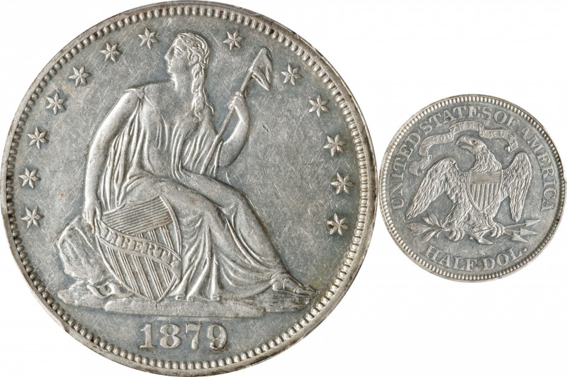 1879 Liberty Seated Half Dollar. WB-101. Type I Reverse. Proof-55 (PCGS).
PCGS#...