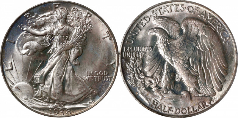 1938-D Walking Liberty Half Dollar. MS-65+ (PCGS). CAC.
PCGS# 6605. NGC ID: 24R...