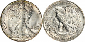 1942-S Walking Liberty Half Dollar. MS-65 (PCGS).
PCGS# 6617. NGC ID: 24S8.