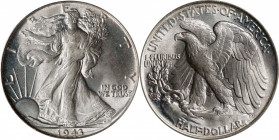 1943 Walking Liberty Half Dollar. MS-64 (PCGS).
PCGS# 6618. NGC ID: 24S9. To view all items from the Augustana Collection, click here. 
From the Aug...