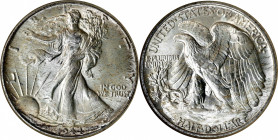 1944 Walking Liberty Half Dollar. MS-65 (NGC). OH.
PCGS# 6621. NGC ID: 24SC.