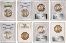 Lot of (4) Certified Late Date Walking Liberty Half Dollars MS-65.
Included are: 1944-D (PCGS), OGH; 1946 (PCGS); 1946-D (PCGS); and 1947 MS-65 (NGC)...