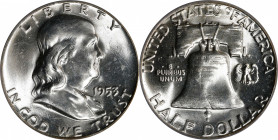 1953 Franklin Half Dollar. MS-64 FBL (PCGS).
PCGS# 86664. NGC ID: 24T6.