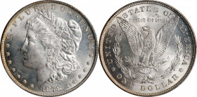 1878 Morgan Silver Dollar. 8 Tailfeathers. MS-63 (PCGS).
PCGS# 7072. NGC ID: 253H.
From the Jones Collection.