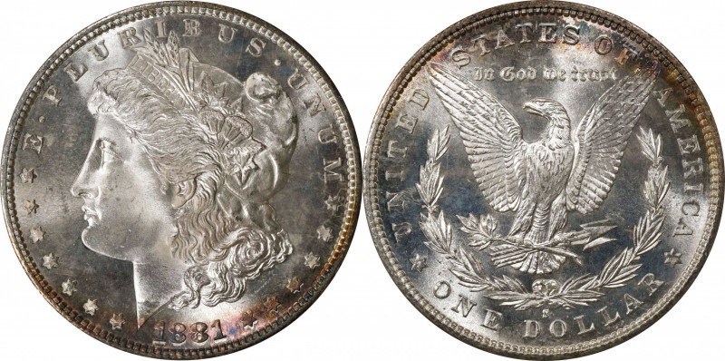 1881-S Morgan Silver Dollar. MS-66 (PCGS). CAC. OGH--First Generation.
PCGS# 71...