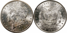 1883-CC GSA Morgan Silver Dollar. MS-62 (NGC).
The original box and card are not included.
PCGS# 518869. NGC ID: 254H.