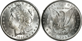 1884-CC GSA Morgan Silver Dollar. Mint State (Uncertified).
The original box and card are included.
PCGS# 518872.