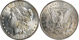 1884-CC Morgan Silver Dollar. Unc Details--Cleaned (PCGS).
PCGS# 7152. NGC ID: 254M.
From the Pennell Collection.