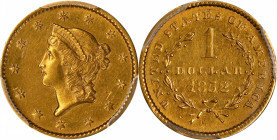 1852 Gold Dollar. AU Details--Cleaned (PCGS).
PCGS# 7517. NGC ID: 25BP.
From the Gurian Collection of Liberty Head Gold.