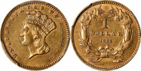 1862 Gold Dollar. AU-53 (PCGS).
PCGS# 7560. NGC ID: 25CW.