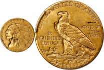 1910 Indian Quarter Eagle. MS-63 (PCGS).
PCGS# 7941. NGC ID: 2892.