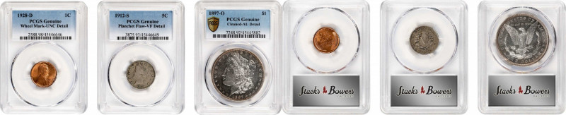 Lot of (3) Type Coins. (PCGS).
Included are: 1928-D Lincoln cent, Unc Details--...