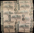 Lot of (42). T-69. Confederate Currency. 1864 $5. Very Fine to About Uncirculated.
An impressive grouping of 42 T-69's, with some consecutive notes f...