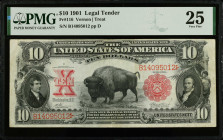 Fr. 116. 1901 $10 Legal Tender Note. PMG Very Fine 25.
Vernon - Treat signature combination.
Estimate: $1250.00- $1750.00
